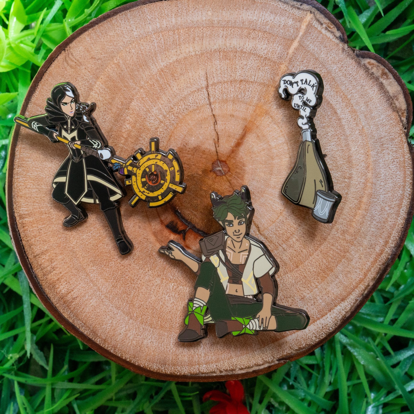 Hot Brown Morning Potion Pin, The Dragon Prince