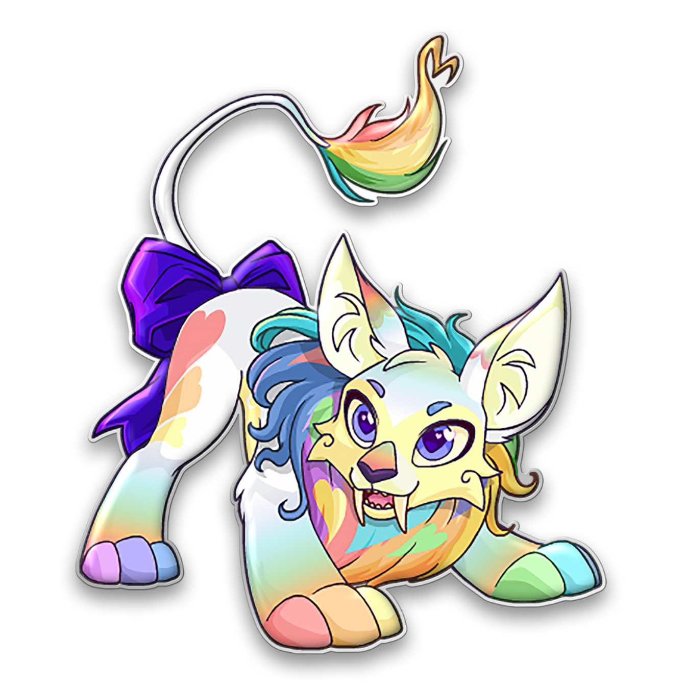 *PRE-ORDER* Prismatic Varwolf Pride Pin, Neopets