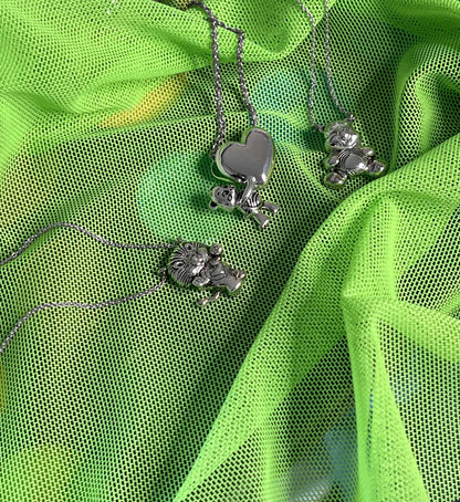 Cheer Bear Heart Pendant, Care Bears  **BACKORDER**