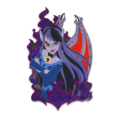 Darkest Faerie Bust Pin, Neopets