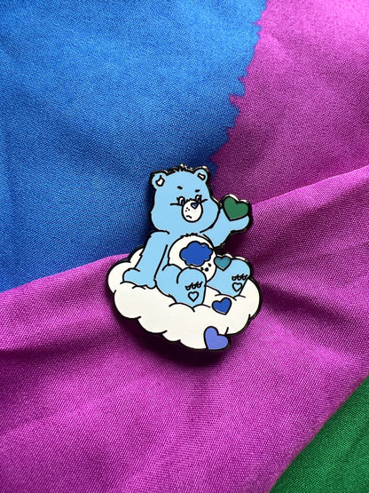 Grumpy Bear Pride Pin, Care Bears