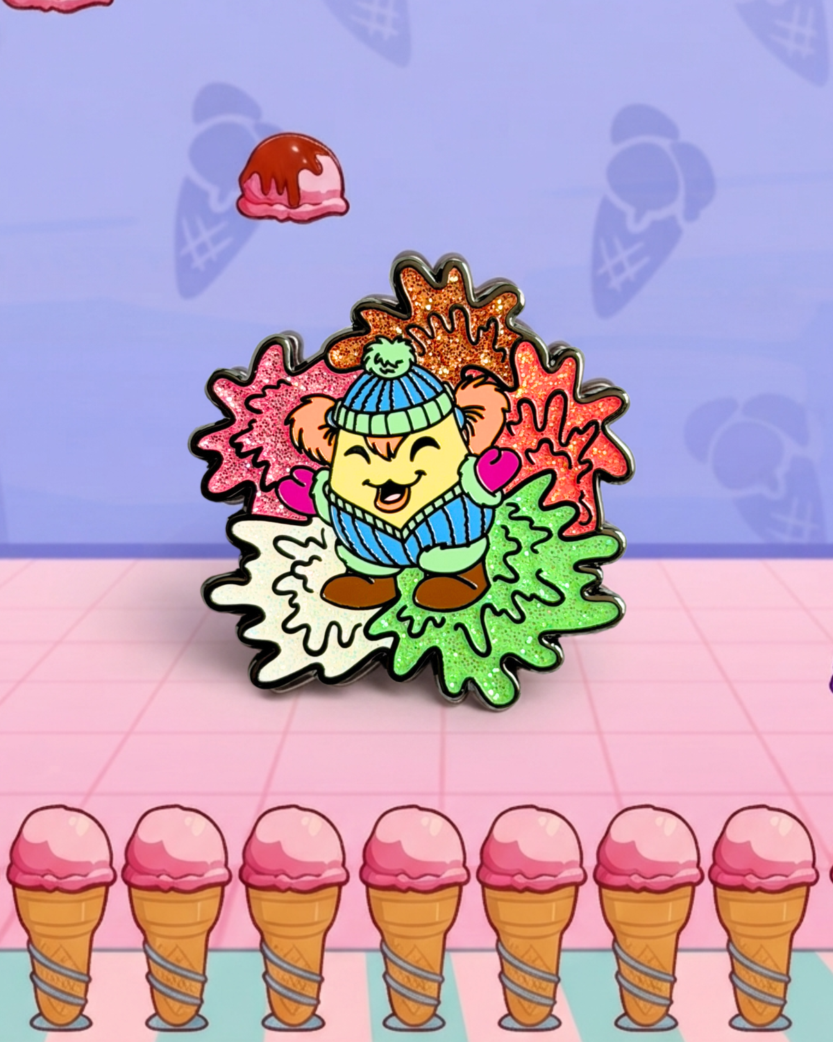 Ice Cream Machine Adee Pin, Neopets