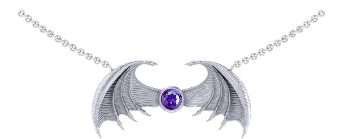 [PRE-ORDER] Rhage Wings Necklace, Black Dagger Brotherhood