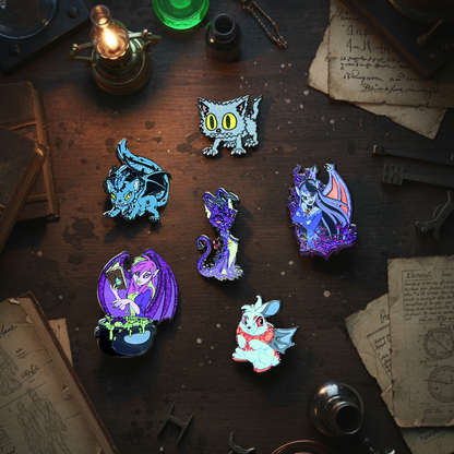 Halloween Cybunny Pin, Neopets