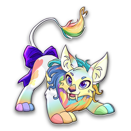 *PRE-ORDER* Prismatic Varwolf Pride Pin, Neopets